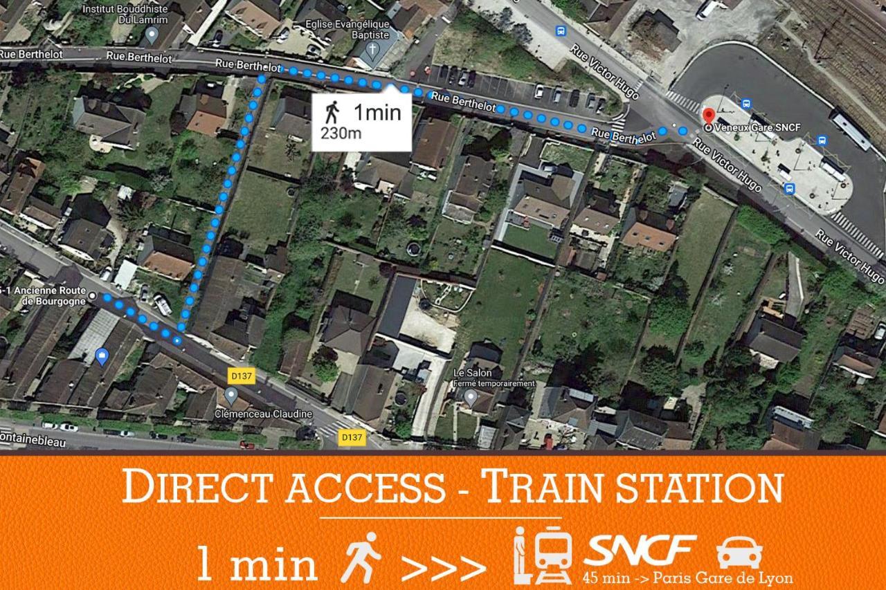 Duplex Standing 7Min➤Fontainebleau-Insead⎮45Min➤Paris Daire Veneux-les-Sablons Dış mekan fotoğraf