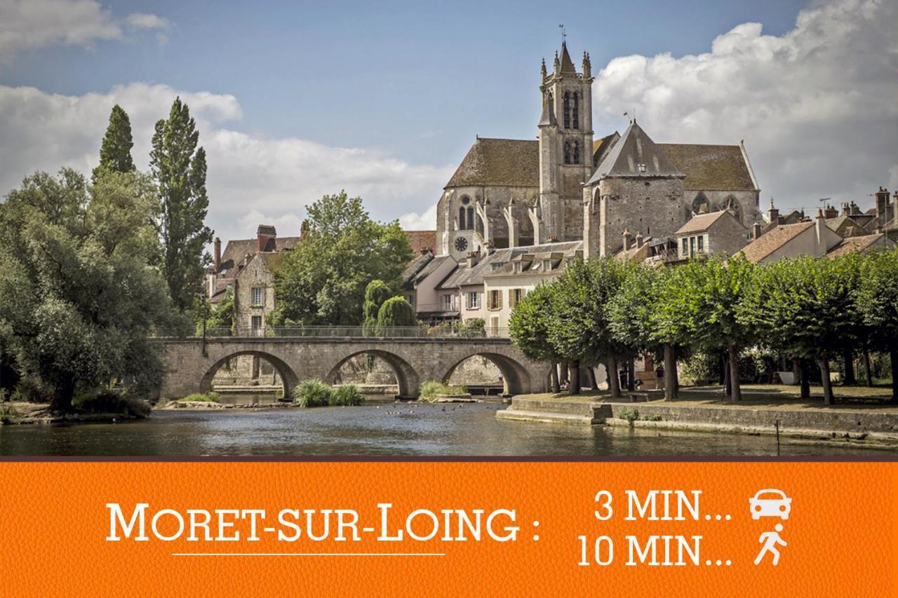 Duplex Standing 7Min➤Fontainebleau-Insead⎮45Min➤Paris Daire Veneux-les-Sablons Dış mekan fotoğraf