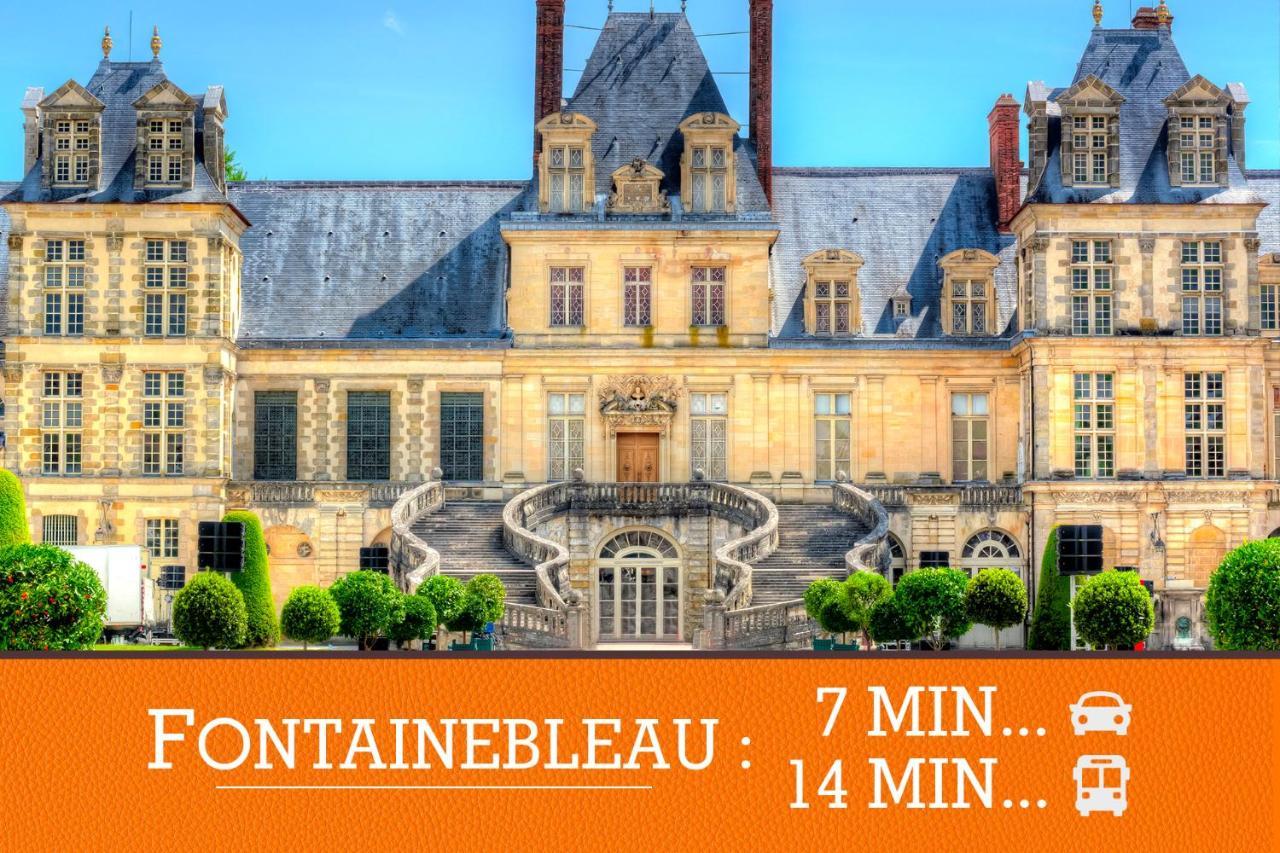 Duplex Standing 7Min➤Fontainebleau-Insead⎮45Min➤Paris Daire Veneux-les-Sablons Dış mekan fotoğraf